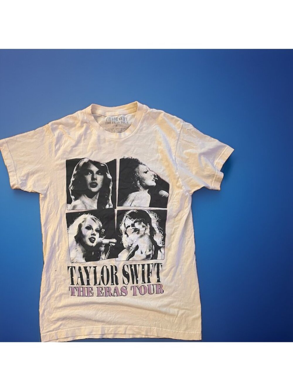 Taylor Swift The Eras Tour White Graphic T-Shirt Music Rock & Pop
